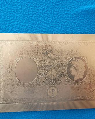 LIRE 1000 BARBETTI GRANDE LAMINA COLORATA