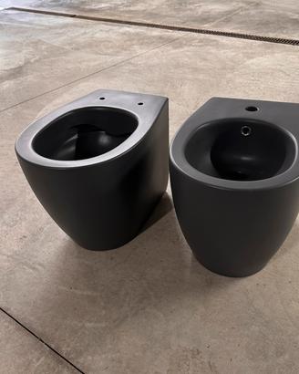 Coppia sanitari Filomuro NUOVI grigio opaco