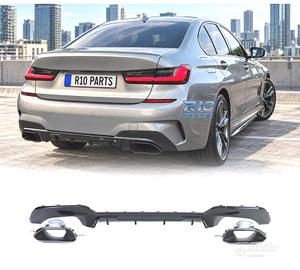 DIFFUSORE BMW G20 G21 18-22 LOOK 340i NERO LUCIDO