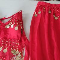 Completo danza del ventre rosso