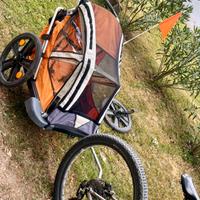 Carrello portabimbi x bicicletta con kit passeggin