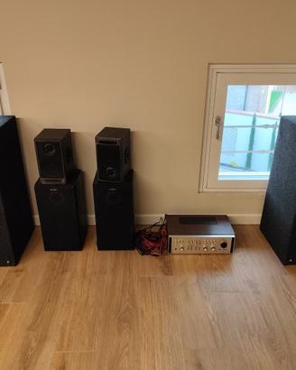 Impianto completo HI FI potenza casse 2500 watt