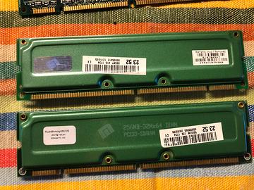 Memoria Ram DIMM SDRAM 168 pin desktop old PARTE 1