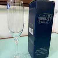 6 Flûte Champagne Bohemia Cristallo con Stelo Cuor