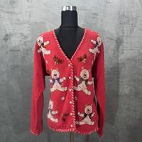 Maglione natalizio Carolyn Taylor rosso taglia M