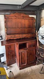 Mobile bar stile saloon in legno