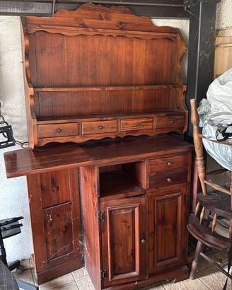 Mobile bar stile saloon in legno