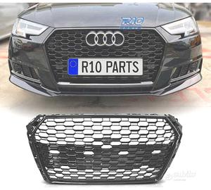 GRIGLIA AUDI A4 B9 15-19 LOOK RS4 NERO LUCIDO