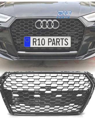 GRIGLIA AUDI A4 B9 15-19 LOOK RS4 NERO LUCIDO