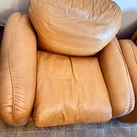 Poltrone in pelle anni 70/80 piumotto