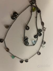 Collana argento e pietre dure