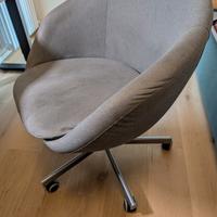 Sedia girevole Ikea Skruvsta grigio