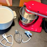 KitchenAid Artisan Rosso con accessori + ciotola p