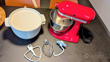 KitchenAid Artisan Rosso con accessori + ciotola p