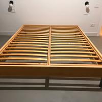 letto con doghe in legno