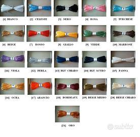 5 Mazzetti rafia colorata