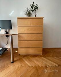 Cassettiera IKEA MALM 80x123x48 Smontata