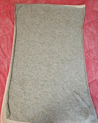 Maxi Sciarpa Bicolore Misto Cashmere e Lana