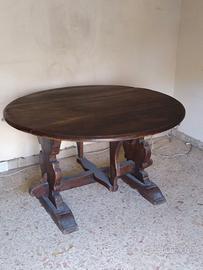 Tavolo a Bandelle Allungabile XX Secolo noce