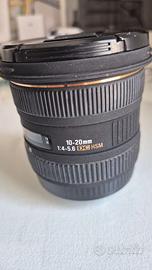 Obiettivo per canon EF Sigma Ex 10-20mm F/4-5.6 DC