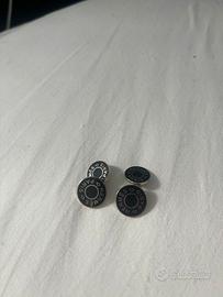 Hermès - Gemelli Sellier 7 Argento e lacca nera