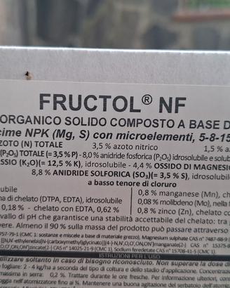 BMS Fructol NF: Concime per impollinazione fiori