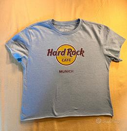 T-shirt Hard Rock Café Munich azzurra donna