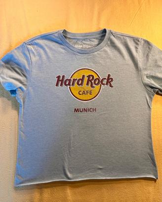 T-shirt Hard Rock Café Munich azzurra donna