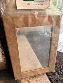 Specchio con cornice in legno nautico