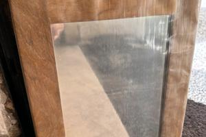 Specchio con cornice in legno nautico