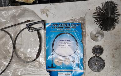 attrezzi per pulizia stufe pellet e canne fumarie