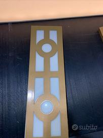 Logo ex insegna in alluminio oro bronzato