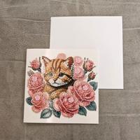 Biglietto di auguri fatto a mano - tecnica diamond