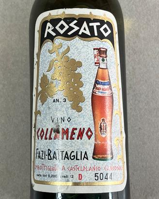Vino da raccolta FAZI BATTAGLIA Collameno anni 80