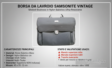 Borsa Lavoro Samsonite Business – Nylon Balistico