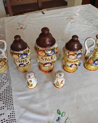 Set ceramica artigianale Montelupo FACA