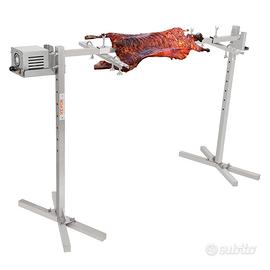 Girarrosto Spiedo BBQ 52W in Acciaio Inox Elettric