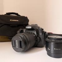 Canon EOS 60D + 2 obiettivi + borsa e accessori