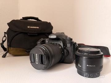 Canon EOS 60D + 2 obiettivi + borsa e accessori