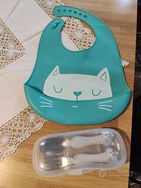 bavetta in silicone e posate