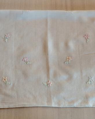 Tovaglietta Vintage Lino Anni 50 Ricamata a mano