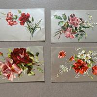 4 cartoline flireali vintage anni 30