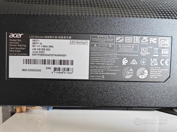 monitor Acer 75 Hz  FullHD modello SB271