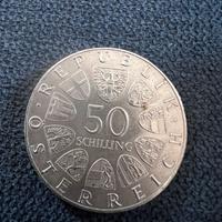 Moneta argento 50 scellini