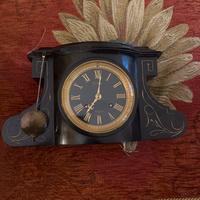 Orologio antico XIX sec con pendolo, da restauro