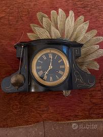 Orologio antico XIX sec con pendolo, da restauro