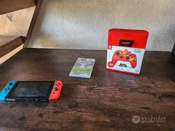 switch con controller e gioco