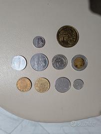 Monete lira italiana da collezione e straniere