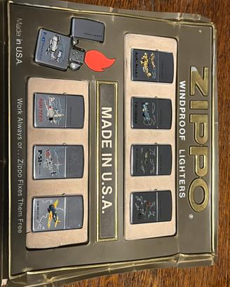 Zippo set 8 accendini vintage Aircraft