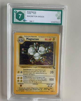 Carta Pokemon Magneton Fossil graad 7